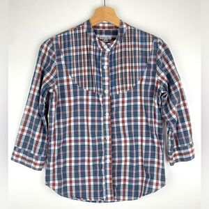 Steven Alan Plaid Button-Up Shirt Sz S